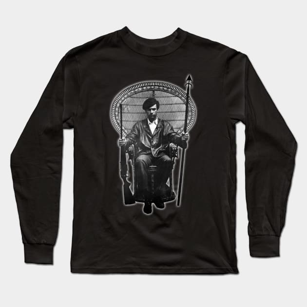 Huey Newton Long Sleeve T-Shirt by UrbanLifeApparel